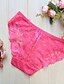 abordables Culottes-Femme Dentelle Sexy Slips - Dentelle, Jacquard Taille basse Rouge Blanche Fuchsia Taille unique