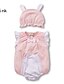 billige Tøjsæt til babypiger-Baby Unisex Overall og jumpsuit Stribet, Bomuld Sommer Uden ærmer Dyretryk Rød Grøn Blå Lys pink Mørk Lyserød