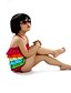 رخيصةأون لبس السباحة-لفتاة ملابس سباحة قوس قزح نايلون / سباندكس صيف متعدد اللون