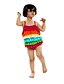 رخيصةأون لبس السباحة-لفتاة ملابس سباحة قوس قزح نايلون / سباندكس صيف متعدد اللون