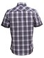 abordables Camisas de hombre-JamesEarl Hombre Cuello Camisero Manga Corta Camisa y blusa Morado - DA102005018