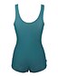 economico Costumi interi-Per donna Tinta unita Sportivo Monocolore All&#039;americana Verde Marrone chiaro Intero Costumi da bagno - Collage L XL XXL Verde / Push up / Senza bretelline / Imbottito