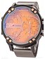 cheap Military Watches-JUBAOLI Men&#039;s Military Watch Wrist Watch Quartz Charm Dual Time Zones Stainless Steel Black Analog - Black Yellow Dark Blue
