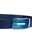 cheap Men&#039;s Belt-Men&#039;s Belt Leather Blue Waist Belt Solid Colored