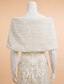 cheap Wraps &amp; Shawls-Sleeveless Capelets Faux Fur Wedding / Party Evening Wedding  Wraps With