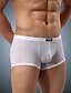 cheap Men&#039;s Briefs Underwear-Men&#039;s Super Sexy Boxer Briefs Solid Colored 1 Piece Black White Light Green M L XL