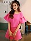 cheap Women&#039;s Two Piece Sets-Women&#039;s Casual Blouse / Set - Solid Colored, Ruffle / Spring