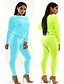 cheap Women&#039;s Jumpsuits &amp; Rompers-Women&#039;s Daily Black Green Light Blue Jumpsuit, Solid Colored M L XL Cotton Long Sleeve