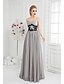 cheap Evening Dresses-Ball Gown Elegant Formal Evening Dress Sweetheart Neckline Sleeveless Floor Length Chiffon with Appliques Side Draping