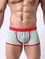 cheap Men&#039;s Briefs Underwear-Men&#039;s Striped Purple Green M L XL
