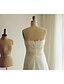 Χαμηλού Κόστους Νυφικά Φορέματα-Φορεματα για γαμο Ουρά Γραμμή Α Αμάνικο Καρδιά Σιφόν Με Δαντέλα Χιαστί 2023 Νυφικά φορέματα