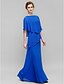 cheap Mother of the Bride Dresses-Sheath / Column Mother of the Bride Dress Elegant Bateau Neck Floor Length Chiffon Sleeveless with Beading 2024