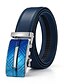 cheap Men&#039;s Belt-Men&#039;s Belt Leather Blue Waist Belt Solid Colored