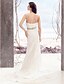 cheap Wedding Dresses-Wedding Dresses Mermaid / Trumpet Strapless Sleeveless Court Train Lace Bridal Gowns With Lace 2023