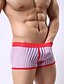 cheap Men&#039;s Briefs Underwear-Men&#039;s Striped Purple Green M L XL