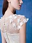 cheap Special Occasion Dresses-Sheath / Column Minimalist Elegant Floral Homecoming Prom Dress Illusion Neck Short Sleeve Short / Mini Lace Tulle with Appliques 2021