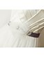 preiswerte Hochzeitskleider-Hochzeitskleider Boden-Länge A-Linie Ärmellos Schatz Ausschnitt Satin Mit Schärpe / Band Überkreuzte Rüschen 2023 Brautkleider