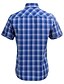 お買い得  メンズシャツ-JamesEarl 男性 シャツカラー ショート シャツ＆ブラウス ブラウン - DA182029904