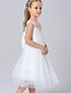 cheap Flower Girl Dresses-A-Line Knee Length Flower Girl Dress - Polyester / Tulle Sleeveless V Neck with by