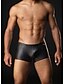 baratos Moda Íntima Exótica para Homem-Homens Cuecas boxer Sólido Cintura Média Preto M L XL