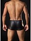 baratos Moda Íntima Exótica para Homem-Homens Cuecas boxer Sólido Cintura Média Preto M L XL