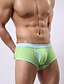 baratos Roupa Interior &amp; Meias para Homem-Homens Boxer Curto - Estilo Clássico, Estampa Colorida Natural Azul Claro Roxo Verde Claro M L XL