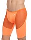 cheap Men&#039;s Briefs Underwear-Men&#039;s Mesh Patchwork Black White Orange M L XL
