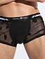 cheap Men&#039;s Briefs Underwear-Men&#039;s Polyester Solid Colored Black