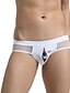 cheap Men&#039;s Briefs Underwear-Men&#039;s Print Sexy Briefs Underwear - Normal, Geometric 1 Piece Low Rise Black White Purple M L XL