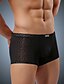 cheap Men&#039;s Briefs Underwear-Men&#039;s Super Sexy Boxer Briefs Solid Colored 1 Piece Black White Light Green M L XL