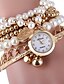 cheap Bracelet Watches-Women&#039;s Fashion Watch Bracelet Watch Quartz Silver / Gold Casual Watch Analog Pearls - Gold Silver
