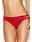 cheap Panties-Women&#039;s Polyester / Spandex Ultra Sexy Panties Patchwork Red