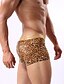 cheap Men&#039;s Briefs Underwear-Men&#039;s Normal Sexy Boxers Underwear - Basic, Leopard 1 Piece Mid Rise Gold M L XL