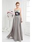 cheap Evening Dresses-Ball Gown Elegant Formal Evening Dress Sweetheart Neckline Sleeveless Floor Length Chiffon with Appliques Side Draping