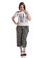 cheap Women&#039;s Bottoms-Women&#039;s Classic &amp; Timeless Wide Leg / Jeans Pants - Striped Classic Style