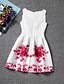 זול فساتين-Girls&#039; Floral Sleeveless Dress