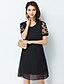 cheap Plus Size Dresses-Plus Size Women&#039;s Summer Chiffon Dress