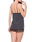 cheap Women&#039;s Sexy Lingerie-Women&#039;s Lace / Mesh Super Sexy Chemises &amp; Gowns Nightwear - Lace Striped Screen Color One-Size / Strap