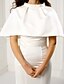 זול לאירועים מיוחדים חיסול-מעטפת \ עמוד לב (סוויטהארט) באורך הקרסול סאטן שמלה עם כפתורים / סרט על ידי TS Couture®