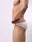 billiga Underkläder för män-Herr Kalsong 1 st. Underkläder Solid färg Elastan Syntetiskt siden Super sexig Vit Mörkblå Orange S M L