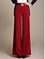 cheap Women&#039;s Pants-Women&#039;s High Rise Micro-elastic Business Pants,Vintage Loose Solid