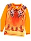 cheap Tees &amp; Shirts-Boy&#039;s Cartoon T shirt Long Sleeve Tiger Print Children Tees(Random Print)