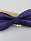 cheap Men&#039;s Accessories-Men&#039;s Party / Work / Basic Polyester Bow Tie - Geometric Print / Cute / Purple
