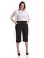 abordables Pantalones de mujer-De las mujeres Pantalones Perneras anchas-Casual Rígido-Poliéster