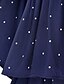 cheap Women&#039;s Blouses &amp; Shirts-Women&#039;s Polka Dot Blue Blouse,Round Neck Short Sleeve