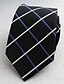 billige Tilbehør til mænd-Men&#039;s Vintage / Party / Work Polyester Necktie - Plaid / Black / All Seasons