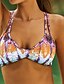 cheap Women&#039;s Swimwear &amp; Bikinis-Women&#039;s Swimwear Bikini Swimsuit Print Rainbow Halter Neck Bathing Suits Floral Boho