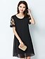 cheap Plus Size Dresses-Plus Size Women&#039;s Summer Chiffon Dress