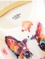 preiswerte T-Shirts für Damen-Damen Blumen Niedlich Lässig/Alltäglich T-shirt,Rundhalsausschnitt Alle Saisons Kurzarm Mehrfarbig Baumwolle Mittel