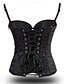 cheap Corsets-Women&#039;s Lace Up Glamorous &amp; Dramatic / Overbust Corset - Patchwork / V Neck